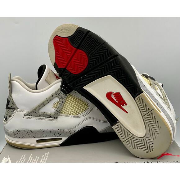 Nike Air Jordan 4 Retro White Cement Size 12 840606 192 #259 main image 8
